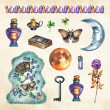 Lataa kuva Galleria-katseluun, Mystical Ephemera Sticker Book - Tarrakirja
