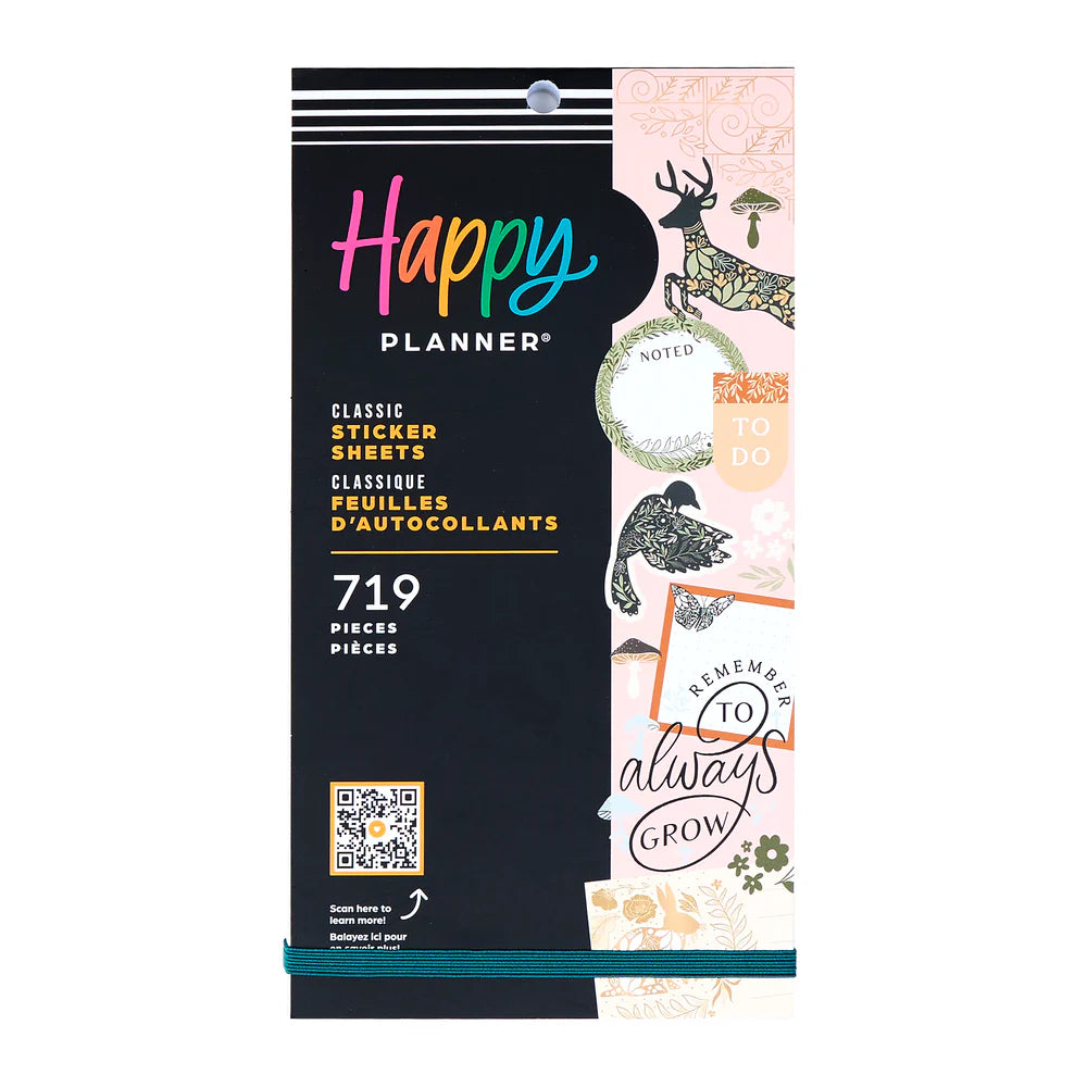 Happy Planner Tarrakirja - Classic Value Pack Stickers - Wild Woods