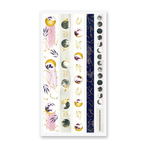 STICKII - Tarra-arkki - Night Sky Washi - JAPAN, Kawaii, Paperiaskartelu, Stickii, Tarrat - Paperinoita